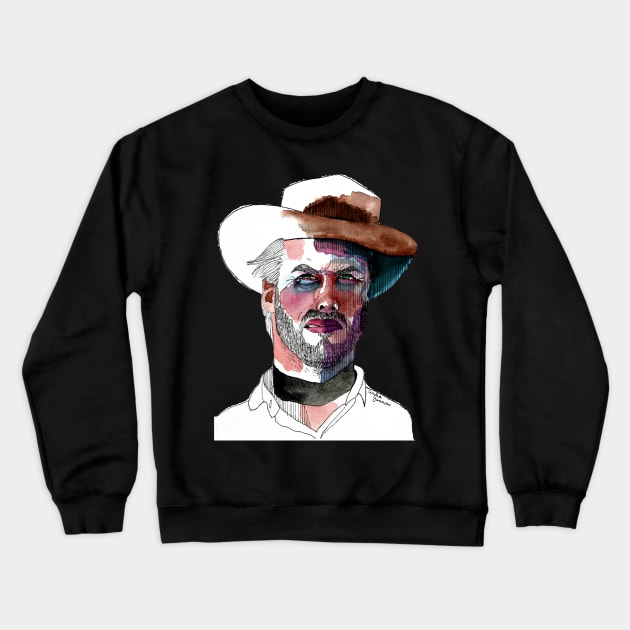 Cowboy Pop Culture Crewneck Sweatshirt by Anitra's Unique Designs